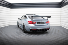 Maxton Design Carbon Spoiler Met Externe Beugels Staanders BMW 4 F32 / 4 F32 M-Pack Coupé