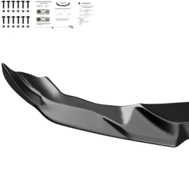 Oneway Voorspoilerlip passend voor BMW M2 Competition F87 2018-2020 - Glanzend zwart