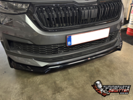 💥💥Skoda Kodiaq Voorzien van een Maxton Design Front Splitter V.2 Gloss Black💥💥