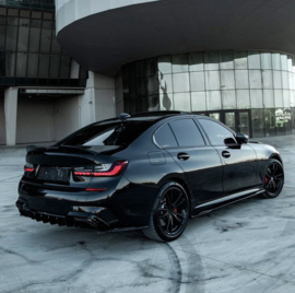 Oneway Achterspoiler passend voor BMW 3-Serie G20 Sedan M-Pack & M340i 2018-2022 & 2022- & M3 G80 Sedan 2022- - Glanzend zwart