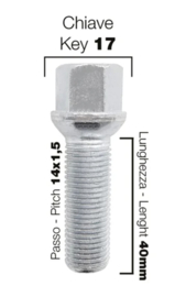 Simoni Racing Aluminium Spoorverbreder Set - 2x13mm(VA) - 2x15mm(AA) (Naaf 57,1mm) inclusief wielbouten - passend voor Audi, VW diversen