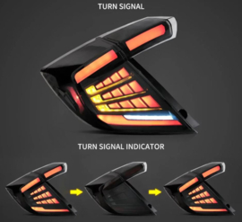 VLAND LED-achterlichten voor 2016-2021 Honda Civic Hatchback (FK7) Type R (FK8)