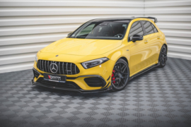 Maxton Design Frontsplitter V.3 + flappen Mercedes-AMG A 45 S Aero Pack W177