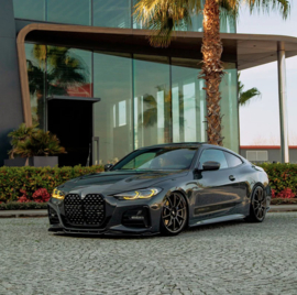 Oneway Set Sideskirts passend voor BMW 4-Serie G22/G23 Coupe/Cabrio M-Pack/M440i 2020-2024 & Facelift 2024- - Glanzend zwart