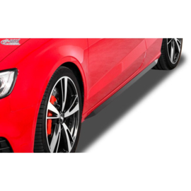 Sideskirts 'Slim' passend voor Audi A3 (8V7) Cabrio 2013- (ABS zwart glanzend)
