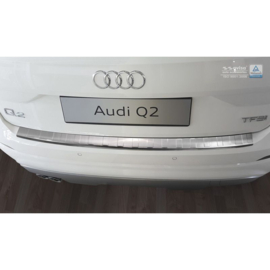 RVS Achterbumperprotector passend voor Audi Q2 2016-2020 'Ribs'