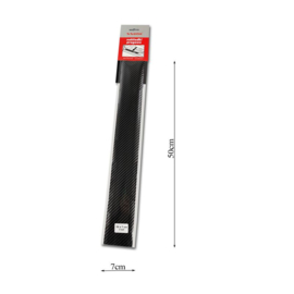 Universele Instaplijsten - Zwart carbon folie - 2-Delig - 50 x 7 cm