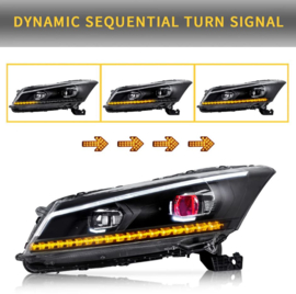 VLAND LED-koplampen voor 2008-2012 Honda Accord Sedan (niet voor 2-deurs coupé) Stijl: Zonder demonenogen