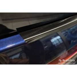Zwart RVS Achterbumperprotector passend voor Audi Q7 (4M) 2015-2019 & FL 2019- incl. S-Line