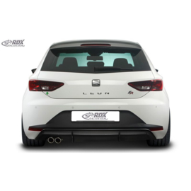 Achterskirt 'Diffusor' passend voor Seat Leon 5F FR SC/5-deurs 2013-2017 excl. ST/Cupra (ABS zwart glanzend)