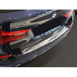 RVS Achterbumperprotector passend voor BMW 5-Serie G31 Touring 2017-2020 excl. M-Sport 'Ribs'