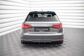 Maxton Design STREET PRO ZIJSPLITTERS ACHTER AUDI S3 SPORTBACK 8V FACELIFT