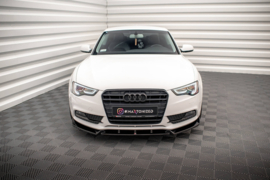 Maxton Design VOORSPLITTER V.1 AUDI A5 COUPÉ / SPORTBACK 8T FACELIFT Gloss Black
