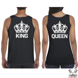 Tanktop King & Queen + Kroon