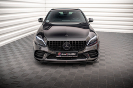Maxton Design Frontsplitter V.1 Mercedes-Benz C AMG Line Sedan / Coupé / Stationwagen W205 / C205 / S205 Facelift