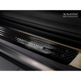 3D Zwart Carbon Instaplijsten passend voor Volkswagen Tiguan II 2016-2020 & FL 2020- incl. Allspace 2017-2020 & FL 2020- 2-delig - 'Performance'