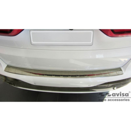 Titanium RVS Achterbumperprotector passend voor BMW X7 (G07) 2019- met M-Pakket 'Ribs'