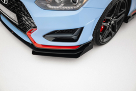 Maxton Design Street Pro Frontsplitter + Flaps Hyundai Veloster N Mk2