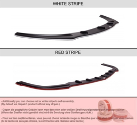 Maxton Design Achtersplitter MAZDA 3 MK2 MPS (met verticale spijlen)