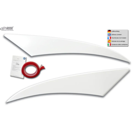 RDX Koplampspoilers passend voor Volkswagen Crafter 2006-2017 (ABS Glanzend Wit)