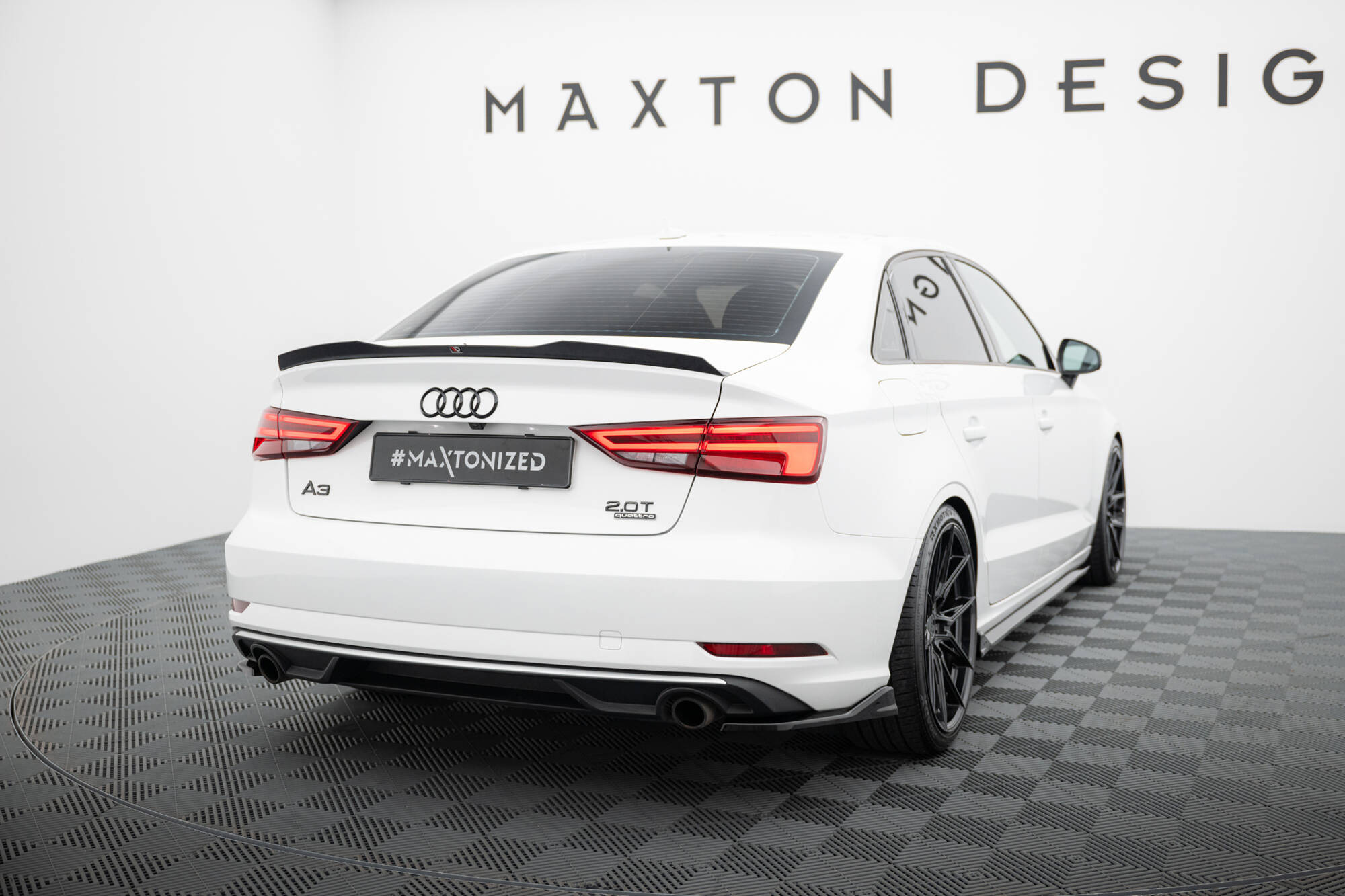 Maxton Design Achterzijde splitters V.1 Audi A3 Sedan 8V Facelift