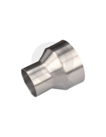 QSP aluminium verloop recht Lengte 80mm (diverse maten)