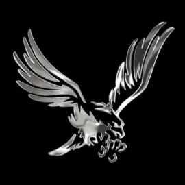 Nikkel Sticker 'Eagle' - 70x60mm