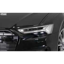 Koplampspoilers passend voor Audi A6 (C8) Sedan/Avant 2018- (ABS)