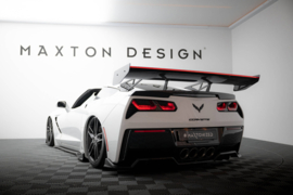 Maxton Design Carbon Spoiler Met Bovenste Zwaan Montage + LED Chevrolet Corvette Stingray / Grand Sport C7