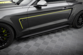Maxton Design Street Pro Zijskirts Diffusers + Flaps Ford Mustang GT Mk6