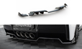 Maxton Design Achtersplitter (met verticale stangen) + Achterzijsplitters Chevrolet Corvette C7