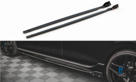 Maxton Design Zijskirts Diffusers V.2 + Flaps Volkswagen Golf R Mk8