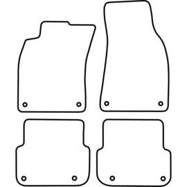 Automatten passend voor Audi A6 2007-2010