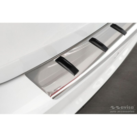 RVS Achterbumperprotector passend voor Audi A4 Avant B9 (incl. S-Line) 2015-2019 & Facelift 2019- - 'STRONG EDITION'