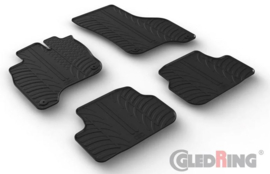 Rubbermatten passend voor Volkswagen e-Golf VII 2014-2020 (T profiel 4-delig + montageclips)