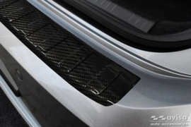 Echt 3D Carbon Achterbumperprotector passend voor Volkswagen Arteon Shooting Brake incl. eHybrid 2020- 'Ribs'