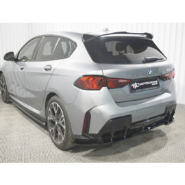 Motordrome Achterbumperskirt (Diffuser) passend voor BMW 1-Serie (F70) M-Sport excl. M135 2024- (ABS Glanzend zwart)