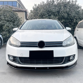 AutoStyle Voorspoilerlip passend voor Volkswagen Golf VI 2008-2012 excl. GTi/R (Glanzend Zwart ABS)
