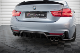 Maxton Design Achterspoiler BMW 4 Coupé / Gran Coupé / Cabrio M-Pack F32 / F36 / F33 (uitvoering met dubbele uitlaten aan beide zijden)