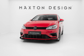 Maxton Design Racing Duurzaamheid Frontsplitter + Flaps Volkswagen Golf R / R-Line Mk7 Facelift