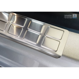 RVS Instaplijsten passend voor Citroën Spacetourer / Peugeot Traveller / Toyota Proace 2016- - 'Rectangles' - 2-delig achterschuifdeuren