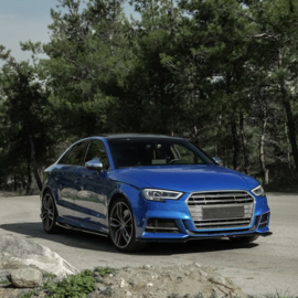 Oneway Complete bodykit passend voor Audi S3 8V Sedan 2016-2020 - Glanzend zwart