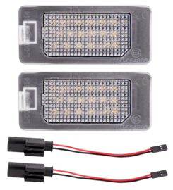 AutoStyle Set LED Nummerplaatverlichting passend voor Fiat 500X (6X) 2018-2022 / 500X (7X) 2021- / 500e 2020- / Abarth 500 EV 2023- & Alfa Romeo Tonale 2022-
