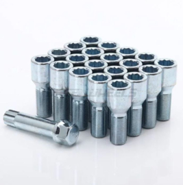 SK-Import Wielbouten Lang 32mm Ster Staal M12x1.5 (Zwart of Zilver)