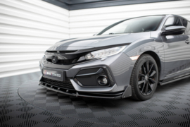 Maxton Design Frontsplitter + kleppen Honda Civic Sport Mk 10
