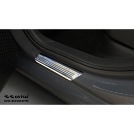 Zilver-Chroom RVS Instaplijsten passend voor Volkswagen Golf VIII HB 2020- 'Lines' - 4-delig