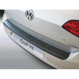 RGM ABS Achterbumper beschermlijst passend voor Volkswagen Golf VII 3/5 deurs 2013-2019 'Ribbed' Zwart