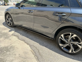 Motordrome Set sideskirts passend voor Audi A3 (8Y) 2020- (ABS Glanzend zwart)