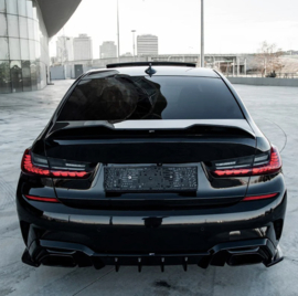 Oneway Achterspoiler passend voor BMW 3-Serie G20 Sedan M-Pack & M340i 2018-2022 & 2022- & M3 G80 Sedan 2022- - Glanzend zwart