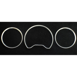 KunststofRingen passend voor Mercedes W210 96-99 chroom (3pcs)